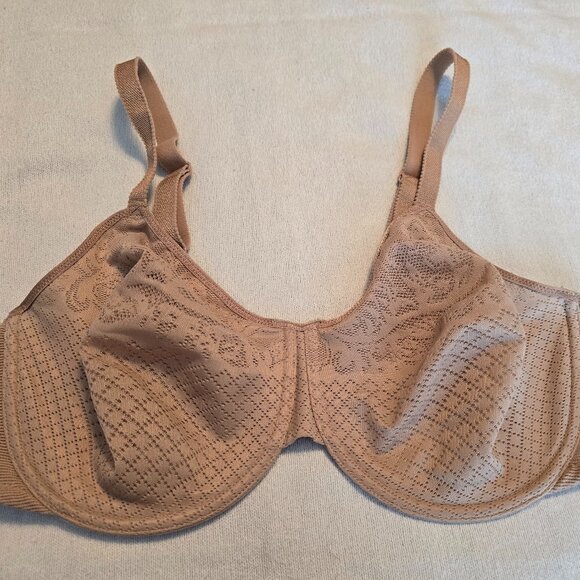 Wacoal Womens Nude Tan Minimizer 38DD Visual Effects Like New Bra #857210 Pretty - Picture 3 of 14